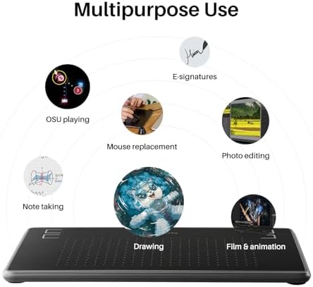 HUION Drawing Tablet Inspiroy H430P Graphic Tablet with 4 Hot Keys for OSU