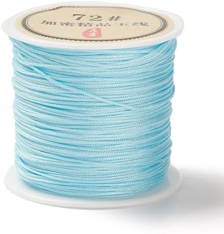 Elecrelive 43Yards Cyan Nylon String Bracelets String Nylon Beading Thread