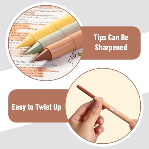 Mr. Pen- Gel Highlighter, 12 Pack, Vintage Colors