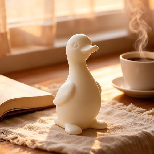 Wehous Duck Silicone Molds for Epoxy Resin, Cute Chubby Duck Shape Resin Concrete Candle Soap Molds, 3D Animal Casting Clay Art Craft Mold for DIY Keychain Car Freshie Table Home Ornament