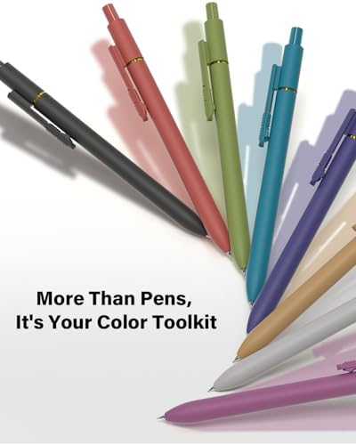 inkipen Blue Ink Fidget Pens, 8 Pcs 0.5mm Fine Point