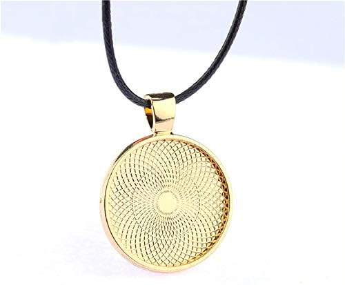25pcs Round Bezel Pendant Trays Setting Cabochon Blank Base for DIY Crafting Photo Jewelry Findings Making Accessories 25mm