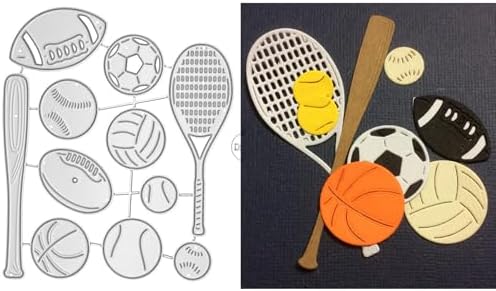 Sports Tennis Basketball Football Metal Cutting Dies for Card Making