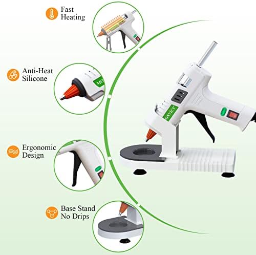 MONVICT Hot Glue Gun Kit,40W Mini Glue Gun with Suction Cups Stand
