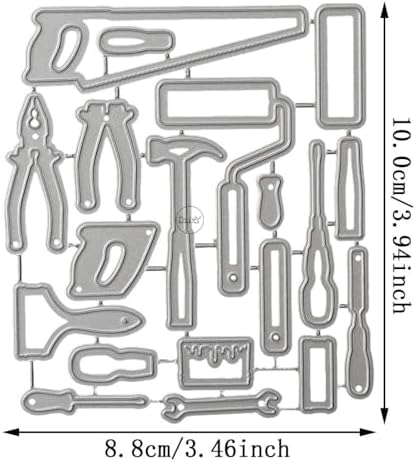 Home Tool Saw Wrench Metal Cutting Dies for Card Making