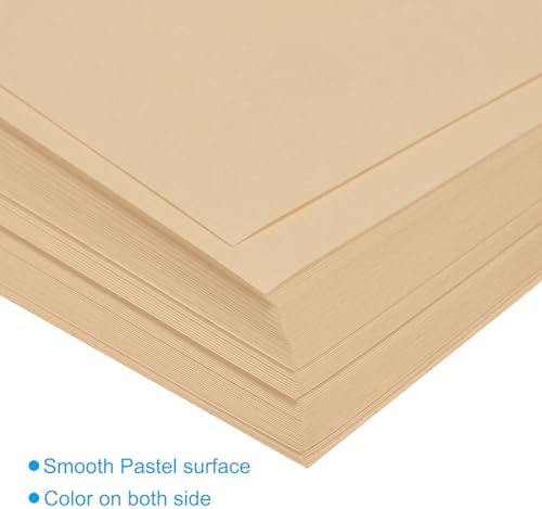 MECCANIXITY 50 Sheets Origami Paper Double Sided 8x8 Inch(20x20cm) Square Sheet for Art Craft Project, Beginners, Gifts Decor, Khaki