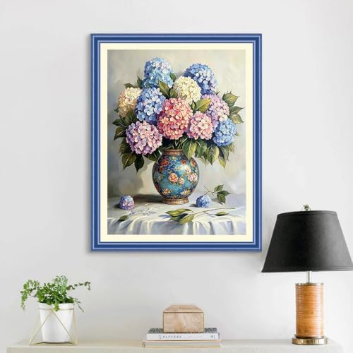 Hydrangea 5D Diamond Art Kit for Adults Full Drill gem art craft