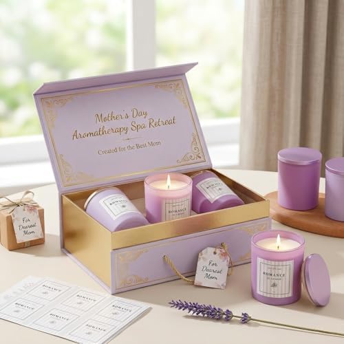 12Pcs Assorted Purple Candle Jars for Making Candles, 10oz Empty Jars with Bamboo Lids and Labels, Glass Candle Jars for Candle Making Supplies, Candle Containers for DIY Gifts