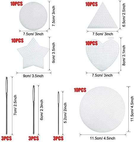 Allazone 100 PCS Mesh Plastic Canvas Sheets 8 Style Plastic Canvas for DIY Crafts Embroidery Cross Stitch, Acrylic Yarn Crafting, Knit and Crochet Projects