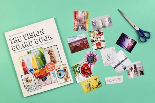 Free Period Press Vision Board Book, 700+ Words & Images in All Categories, for Visualizing Your Life Goals & Dreams, Playful, Stylish Pictures for Collage Making & Scrapbooking (Adult) (Pack of 2)