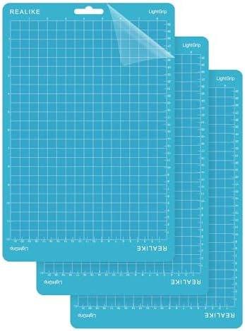 REALIKE 8.5”x12” Cutting Mat Compatible with Cricut Joy Xtra, Blue Light Grip Cutting mats for Joy Xtra Accessories