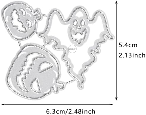 Halloween Pumpkin Ghost Face Metal Cutting Dies for Card Making