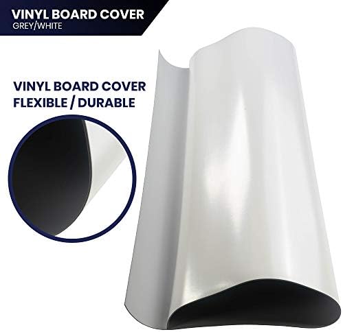 Pacific Arc Vinyl Board Cover. Self Healing and Stain Resistant Gray/White Sheet, 43.5 inches by 72 inches