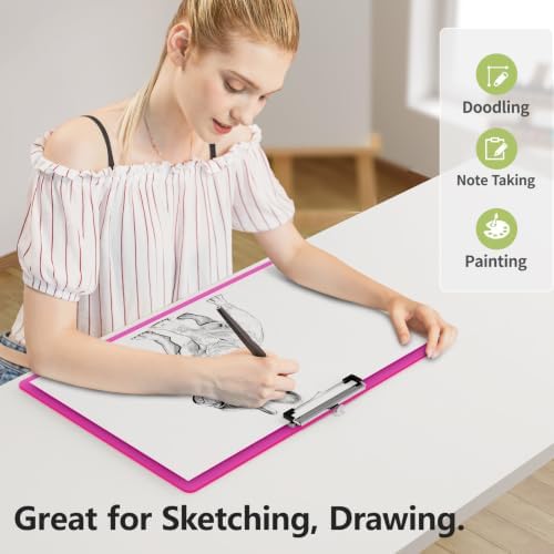 Extra Large Clipboard, 11 x 17 Red Plastic Drawing Board