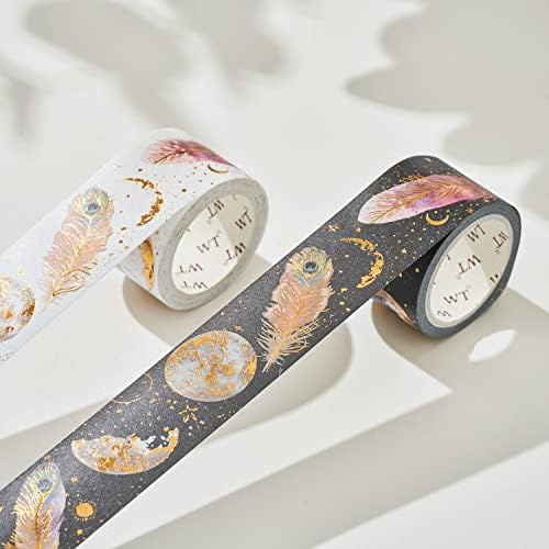 WT Dream Catcher Washi Tape Set, Tape for Scrapbooking, Planners, Junk Journal or Bible Study, Colorful Artist Decorative Craft Tape, Cute Artist Tape (2 Rolls, Each 16.4FT)