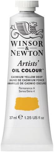 Winsor & Newton Artists' Oil Paint, 37ml Tube, Cadmium Yellow Deep
