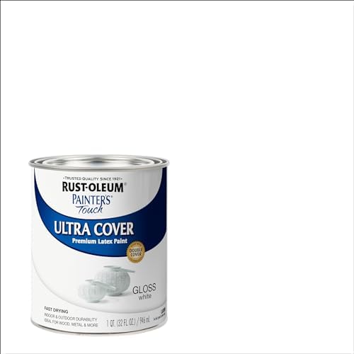 Rust-Oleum Painter’s Touch Latex Brush-On Paint, Gloss White