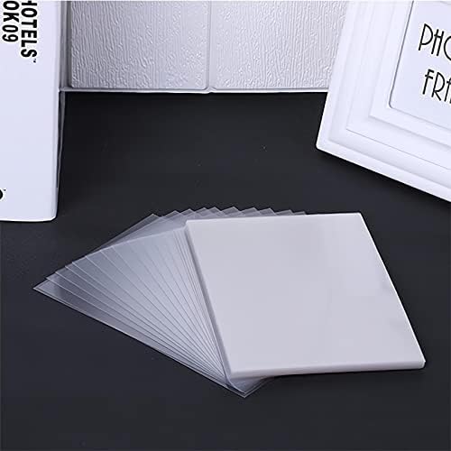 100 Pieces 4.3x6.3inch Heat Resistant Clear Acetate Sheets for Embossing and Stamping for Shaker Cards Window Plastic Sheets Heat Embossed Card Making Friendly Acetate Sheets Anti-static,0.125mm Thick