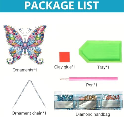 ARPADAMO Butterfly Diamond Art Kits for Adults, Acrylic Hanging Suncatcher