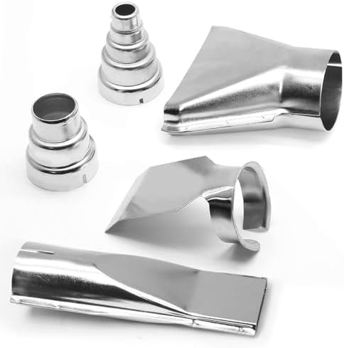 5 Pcs Heat Gun Nozzles Kit Stainless Steel Heat-Resistant Nozzles