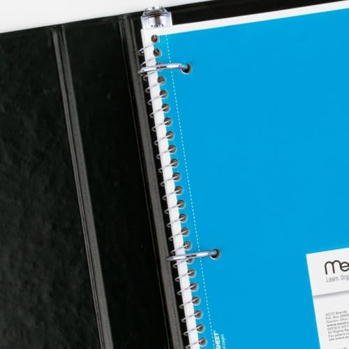 Mead Spiral Notebook, 6 Pack, 1 Subject, Wide Ruled Paper, 7-1/2" x 10-1/2", 70 Sheets per Notebook, Colors Will Vary (930201-ECM25)