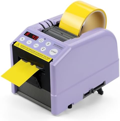 Ribbon Cutting Machine, Automatic Tape Dispenser, 6-60mm Width, 5-999mm Length, Ideal for Restaurants, Business & Home