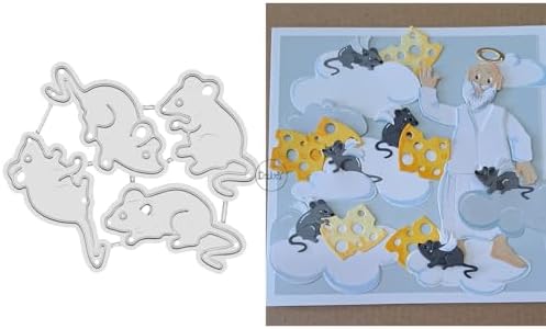 Animal Mouse Metal Cutting Dies for Card Making