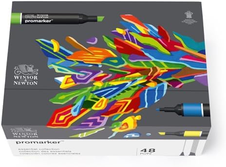 Winsor & Newton Promarker, Set of 48, Essential Collection