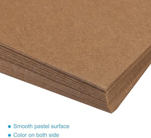 MECCANIXITY 50 Sheets Origami Paper Double Sided Light Brown 6x6 Inch Square Sheet for Art Craft Project, Beginners, Gifts Decor