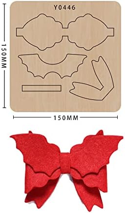Elegant Bowknot Cutting Dies for DIY Crafts - Wood Board and Alloy Steel Blade Beautiful Bowknot Making Template (Y0446 Wood)