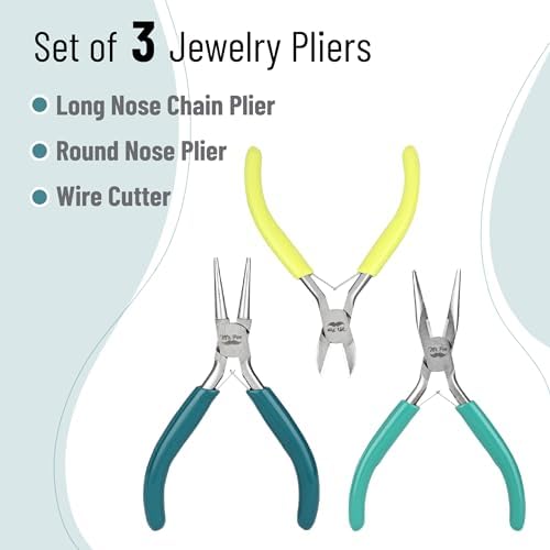 Mr. Pen- Pliers for Jewelry Making, 3 Pack, Chain Nose