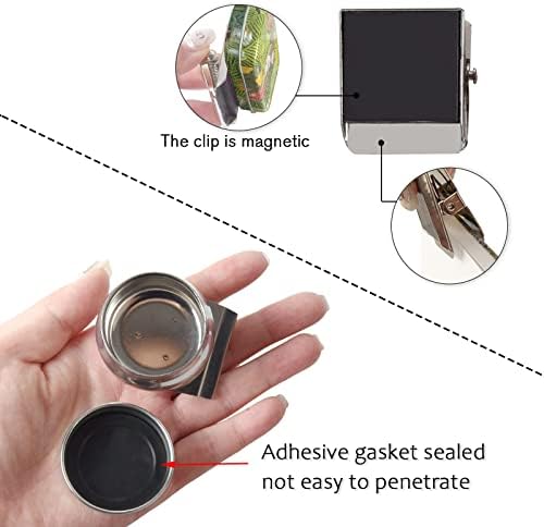 Portable Travel Watercolor Palette, Mini Metal Tin Box,12-Well Empty Tins
