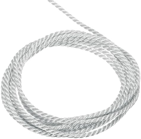 MECCANIXITY Twisted Cord Trim, 16 Yard 2mm 3-Ply Twine Braided Rope Shiny Thread String for Craft Gift Bag Curtain Christmas Decor, Silver Grey - 15m