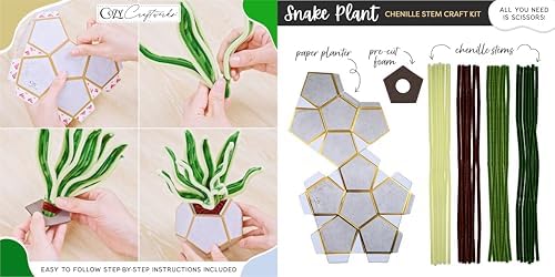WeVeel Cozy Craftworks Chenille Stem Craft Kit (Plants)