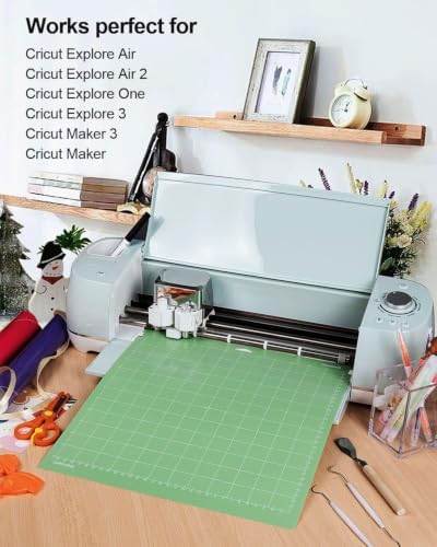 Gwybkq Cutting Mat 12x12 20 Pack, Compatible With Cricut Maker 3/Maker/Explore 3/Air 2/Air/One Standard Green Grip Replacement Accessories