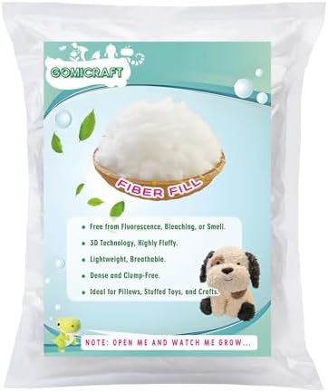GOMICRAFT Fiberfill Stuffing for Stuffed Animals, Crafts, Crochet, 7oz