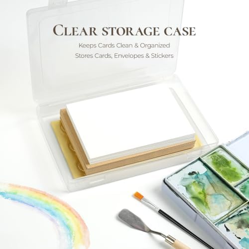 Vienrose Watercolor Cards with Envelopes 30 Pack 4x6 Blank Cards
