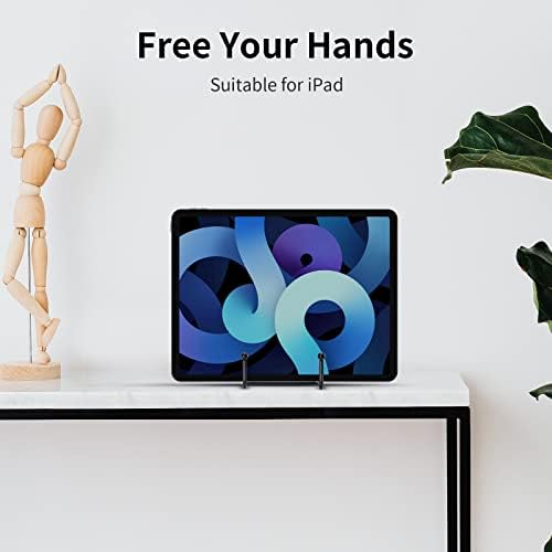 Kruodop 3 Pack 10 Inch Plate Stands for Display, Plate Holder Display Stand, Picture Frame Stand Black Metal Frame Holder Stands for Book,Small Easel,Decorative Plate,Photo and Platter,Tabletop Art