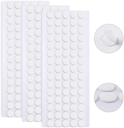 JANYUN 225 Pcs Double Sided Sticky Dot Stickers Putty Clear Sticky Tack
