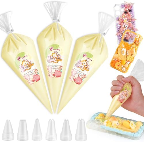 Cream Glue, 3PCS Milk Yellow Whipped Cream Glue Kit (Each 100g)