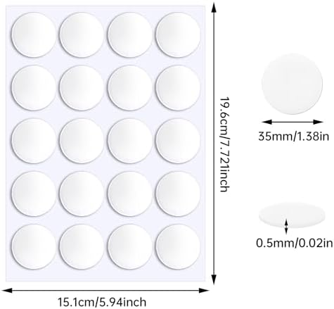 JANYUN 280 Pcs Sticky Dots,Round Putty Clear Sticky Tack Tape for Crafts