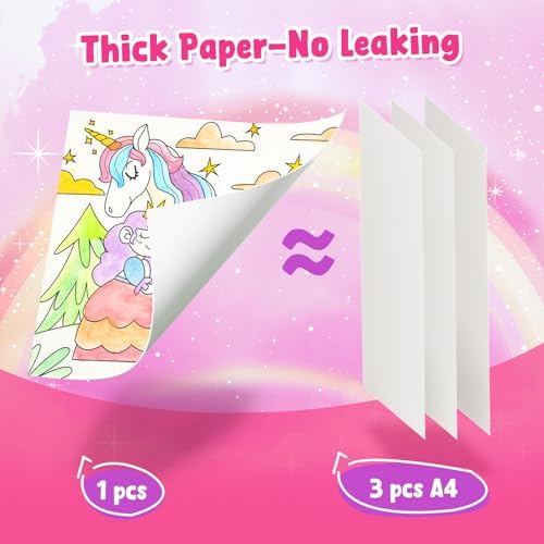 JoyCat Paint with Water Coloring Books for Toddlers (Magical Pony)