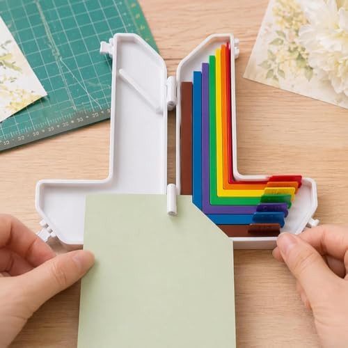 7pcs Paper Crafting Alignment Guides with Case for Card Making