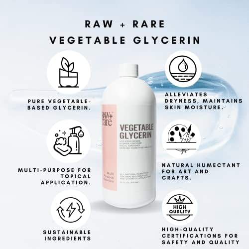 Raw Plus Rare Food Grade Vegetable Glycerin 32 oz