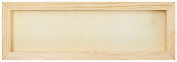 Bright Creations Unfinished Wood Canvas Boards - Boards for Crafting & Painting - Hanging Wood Sign & Wall Decor - 4 x 12 in, Pack of 6
