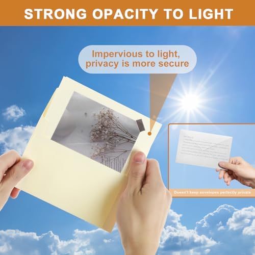 Silunkia 20 Packs Cream Blank Note Cards and Envelopes 4.25 x 5.5