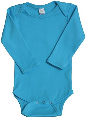 Monag Long Sleeve Baby Bodysuit, Long Sleeve Blank Solid Color Baby One-Piece, 100% Cotton Infant Bodysuit, Creeper