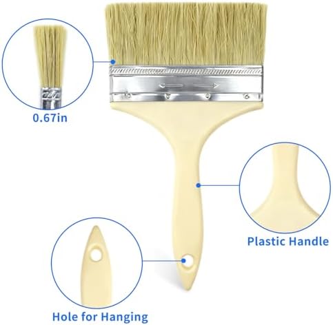 2 Pack 5-inch Deck Stain Brush