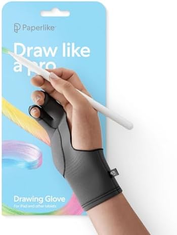Paperlike® Drawing Glove for iPad, Right and Left Hand, 3 Sizes (L)