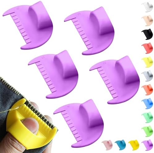 2mm-6mm Seam Guide for Hand Sewing Edge Lockranding Tool 5 PCS Set for Leather/Fabric/Craft Sew, Purple